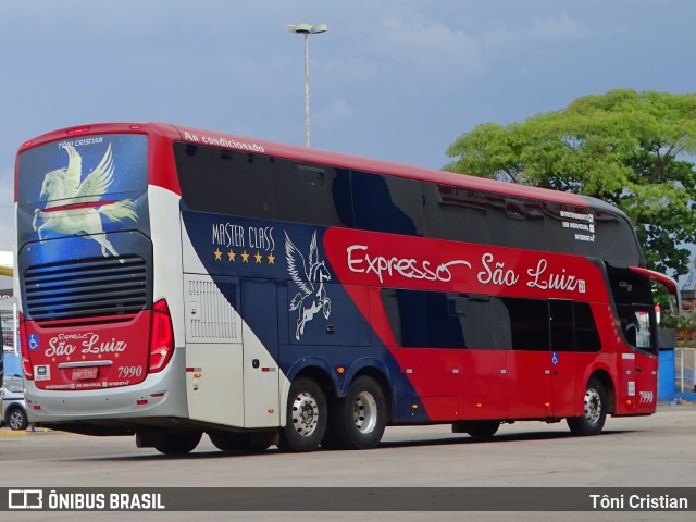 Expresso São Luiz 7990 na cidade de Goiânia, Goiás, Brasil, por Tôni Cristian. Número da foto: #11596575.