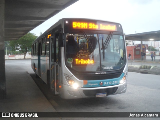 Auto Ônibus Fagundes RJ 101.289 na cidade de Niterói, Rio de Janeiro, Brasil, por Jonas Alcantara. Número da foto: #11595400.