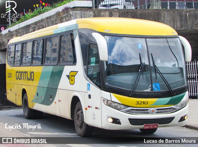 Empresa Gontijo de Transportes 3210 na cidade de Belo Horizonte, Minas Gerais, Brasil, por Lucas de Barros Moura. ID da foto: 11595157.