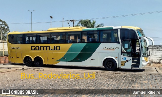 Empresa Gontijo de Transportes 14025 na cidade de Uberlândia, Minas Gerais, Brasil, por Samuel Ribeiro. ID da foto: 11595172.