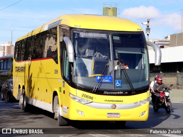 Viação Itapemirim 20696 na cidade de Belo Horizonte, Minas Gerais, Brasil, por Fabricio Zulato. ID da foto: 11598166.