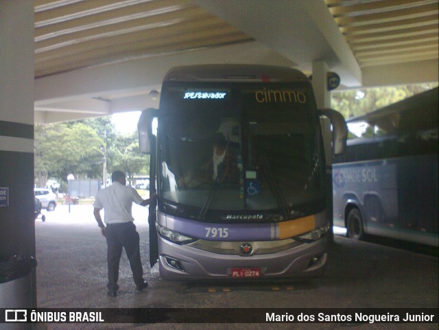 Rota Transportes Rodoviários 7915 na cidade de Salvador, Bahia, Brasil, por Mario dos Santos Nogueira Junior. ID da foto: 11595063.