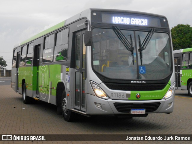 Viação Garcia 81186 na cidade de Maringá, Paraná, Brasil, por Jonatan Eduardo Jurk Ramos. ID da foto: 11595774.