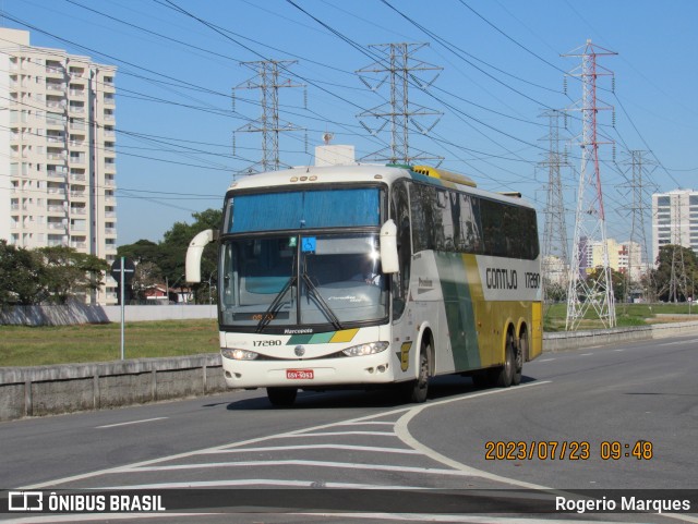 Empresa Gontijo de Transportes 17280 na cidade de São José dos Campos, São Paulo, Brasil, por Rogerio Marques. ID da foto: 11595424.