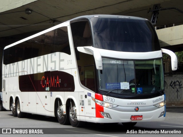 Auto Viação Catarinense 3710 na cidade de Belo Horizonte, Minas Gerais, Brasil, por Adão Raimundo Marcelino. ID da foto: 11597987.