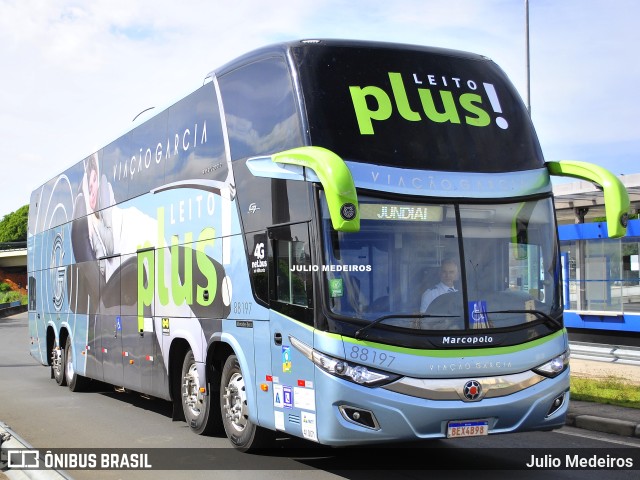 Viação Garcia 88197 na cidade de Campinas, São Paulo, Brasil, por Julio Medeiros. ID da foto: 11597439.