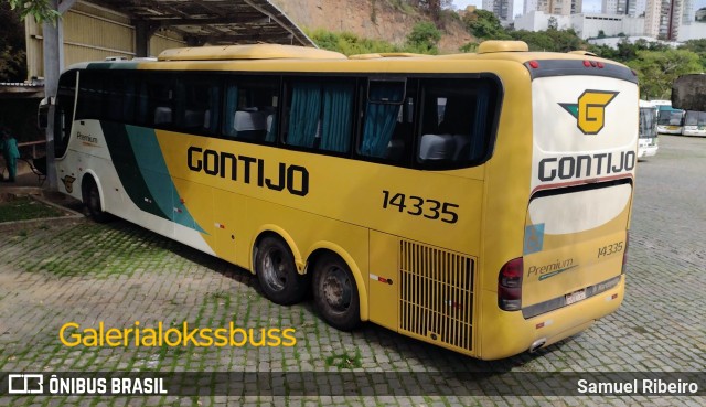 Empresa Gontijo de Transportes 14335 na cidade de Belo Horizonte, Minas Gerais, Brasil, por Samuel Ribeiro. Número da foto: #11595177.