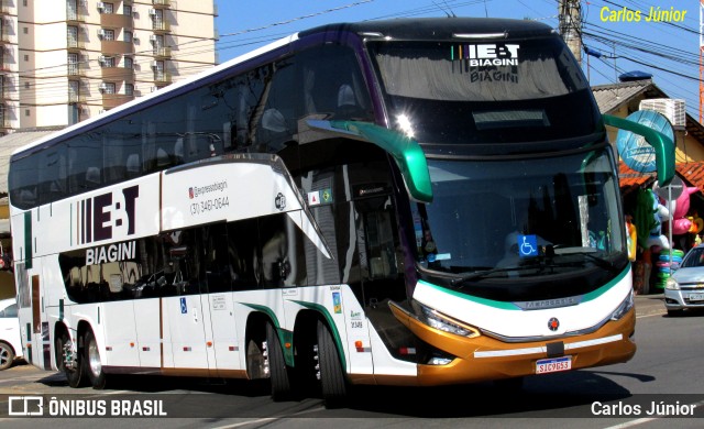 EBT - Expresso Biagini Transportes 9G53 na cidade de Caldas Novas, Goiás, Brasil, por Carlos Júnior. Número da foto: #11597151.
