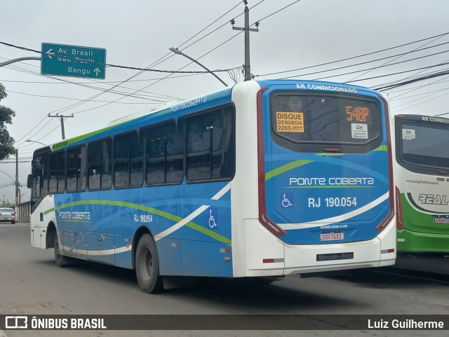 Viação Ponte Coberta RJ 190.054 na cidade de Rio de Janeiro, Rio de Janeiro, Brasil, por Luiz Guilherme. Número da foto: #11599231.