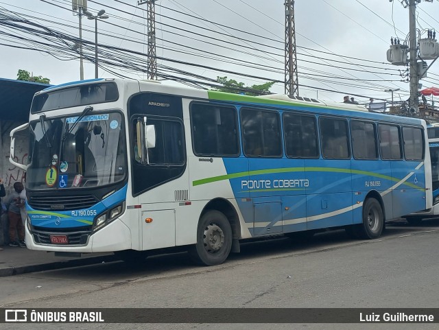 Viação Ponte Coberta RJ 190.055 na cidade de Rio de Janeiro, Rio de Janeiro, Brasil, por Luiz Guilherme. Número da foto: #11599233.