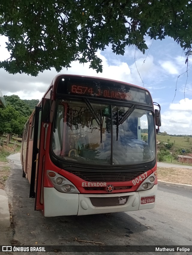 Companhia Coordenadas de Transportes 90437 na cidade de Esmeraldas, Minas Gerais, Brasil, por Matheus  Felipe. ID da foto: 11598959.