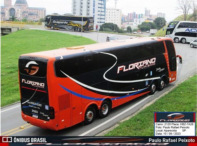 Floriano Turismo 2120 na cidade de Aparecida, São Paulo, Brasil, por Paulo Rafael Peixoto. ID da foto: 11601456.