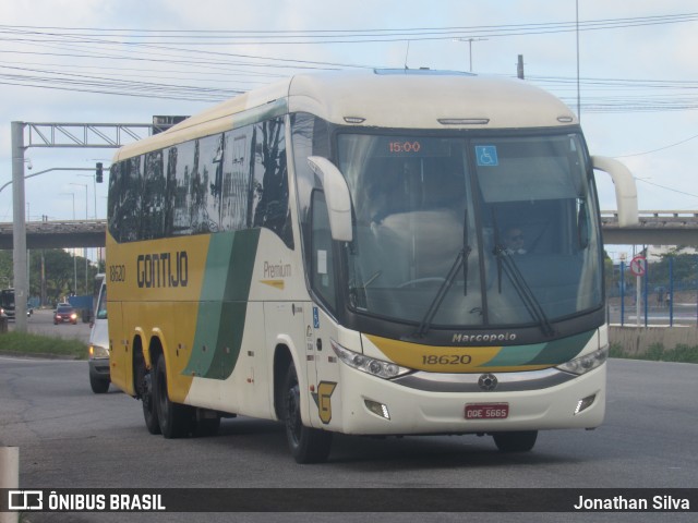 Empresa Gontijo de Transportes 18620 na cidade de Jaboatão dos Guararapes, Pernambuco, Brasil, por Jonathan Silva. ID da foto: 11600075.