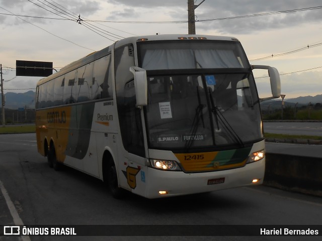 Empresa Gontijo de Transportes 12415 na cidade de Betim, Minas Gerais, Brasil, por Hariel Bernades. ID da foto: 11599893.