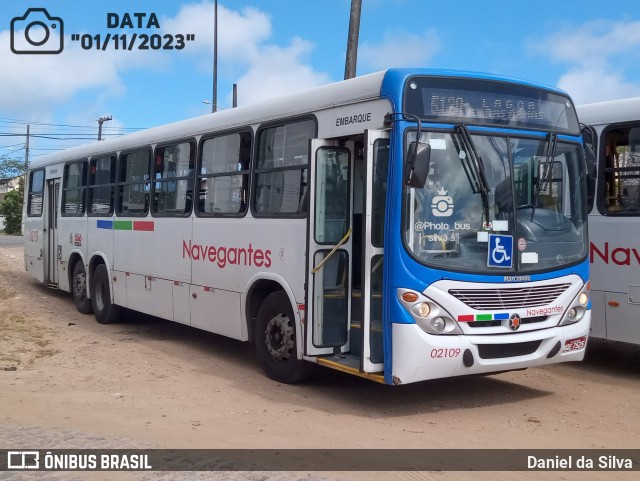 Consórcio Navegantes - 02 > Viação São Jorge > Transurb Transporte Urbano 02109 na cidade de João Pessoa, Paraíba, Brasil, por Daniel da Silva. Número da foto: #11600130.