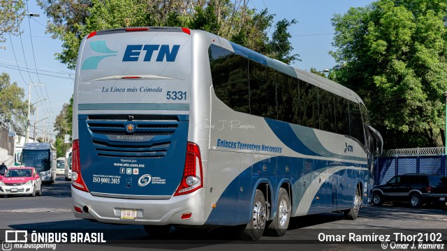 ETN - Enlaces Terrestres Nacionales 5331 na cidade de Gustavo A. Madero, Ciudad de México, México, por Omar Ramírez Thor2102. Número da foto: #11600851.