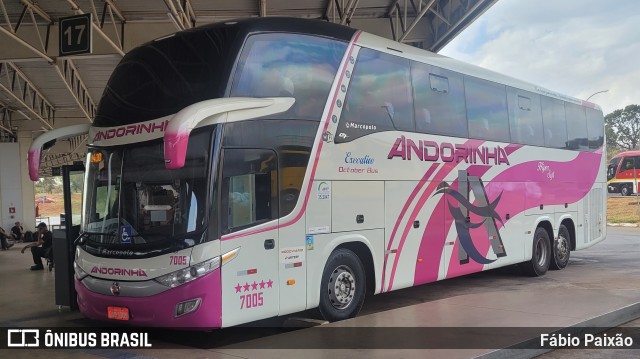 Empresa de Transportes Andorinha 7005 na cidade de Brasília, Distrito Federal, Brasil, por Fábio Paixão. Número da foto: #11601372.