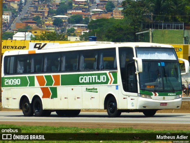 Empresa Gontijo de Transportes 21090 na cidade de Belo Horizonte, Minas Gerais, Brasil, por Matheus Adler. ID da foto: 11601532.