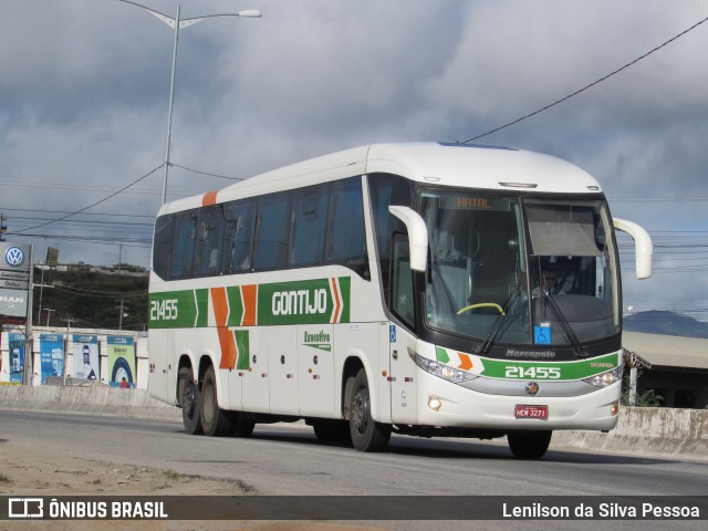 Empresa Gontijo de Transportes 21455 na cidade de Caruaru, Pernambuco, Brasil, por Lenilson da Silva Pessoa. ID da foto: 11601482.