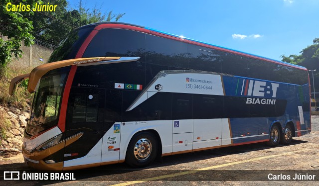 EBT - Expresso Biagini Transportes 9G83 na cidade de Caldas Novas, Goiás, Brasil, por Carlos Júnior. Número da foto: #11600797.