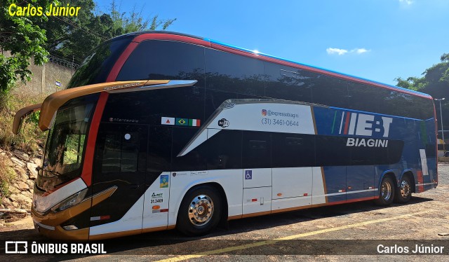 EBT - Expresso Biagini Transportes 9G83 na cidade de Caldas Novas, Goiás, Brasil, por Carlos Júnior. ID da foto: 11600797.