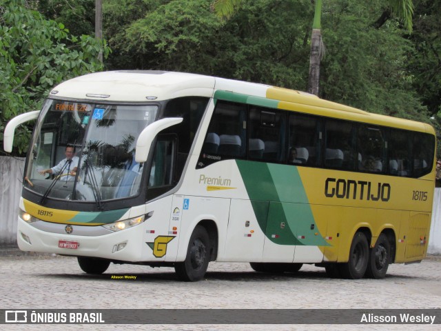 Empresa Gontijo de Transportes 18115 na cidade de Fortaleza, Ceará, Brasil, por Alisson Wesley. ID da foto: 11603296.