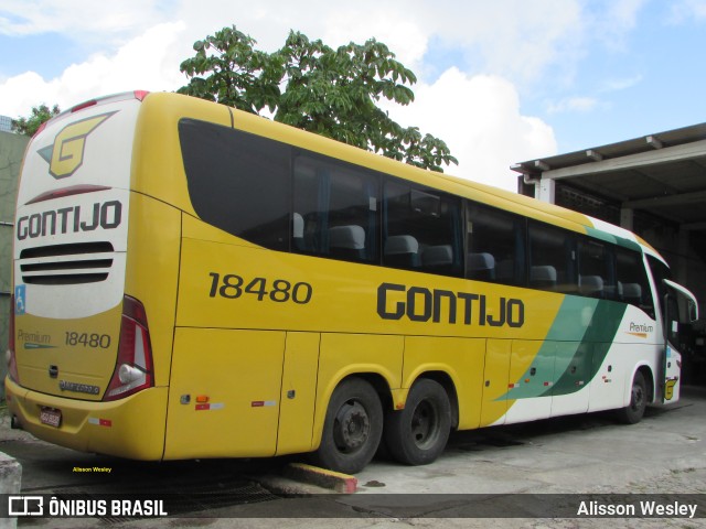 Empresa Gontijo de Transportes 18480 na cidade de Fortaleza, Ceará, Brasil, por Alisson Wesley. ID da foto: 11603262.