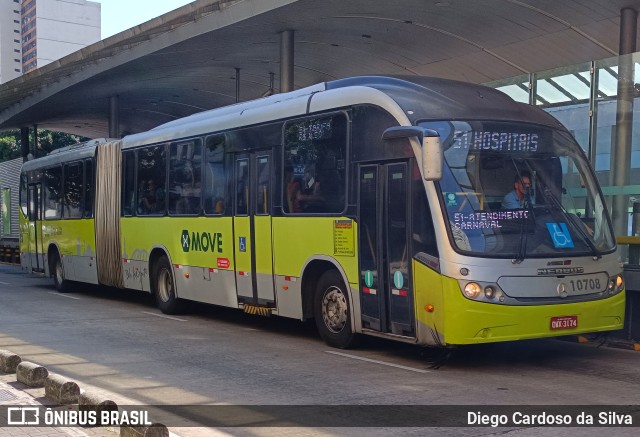 Pampulha Transportes > Plena Transportes 10708 na cidade de Belo Horizonte, Minas Gerais, Brasil, por Diego Cardoso da Silva. ID da foto: 11604464.