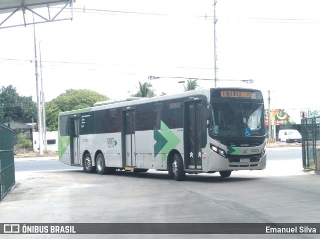 Auto Ônibus São João 33001 na cidade de Feira de Santana, Bahia, Brasil, por Emanuel Silva. ID da foto: 11605044.