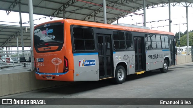 Auto Ônibus São João 33004 na cidade de Feira de Santana, Bahia, Brasil, por Emanuel Silva. Número da foto: #11605048.