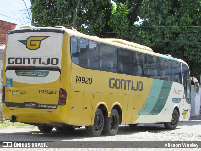 Empresa Gontijo de Transportes 14920 na cidade de Fortaleza, Ceará, Brasil, por Alisson Wesley. ID da foto: 11603215.