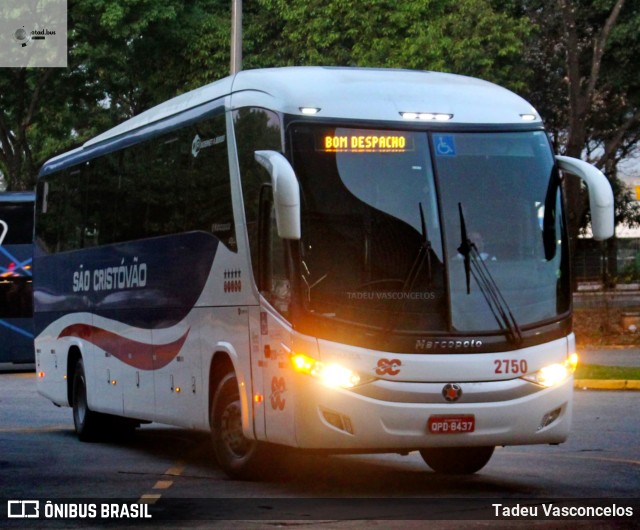 Viação São Cristóvão 2750 na cidade de São Paulo, São Paulo, Brasil, por Tadeu Vasconcelos. ID da foto: 11602445.