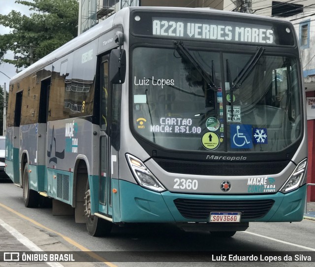 SIT Macaé Transportes 2360 na cidade de Macaé, Rio de Janeiro, Brasil, por Luiz Eduardo Lopes da Silva. ID da foto: 11603428.