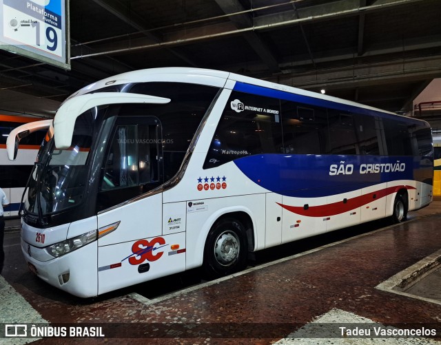 Viação São Cristóvão 2610 na cidade de Rio de Janeiro, Rio de Janeiro, Brasil, por Tadeu Vasconcelos. ID da foto: 11602441.