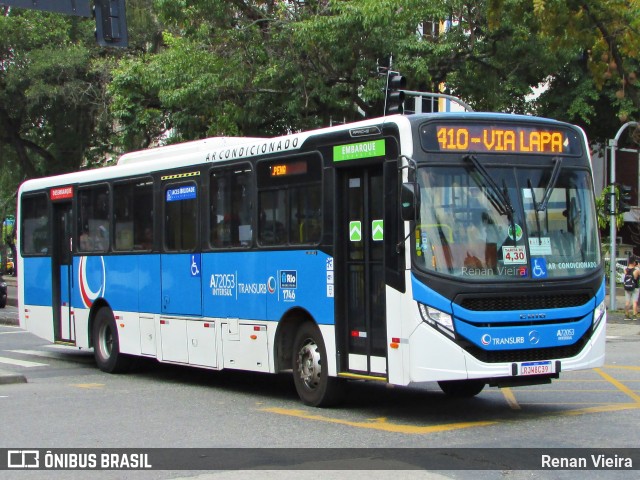 Transurb A72053 na cidade de Rio de Janeiro, Rio de Janeiro, Brasil, por Renan Vieira. Número da foto: #11604590.