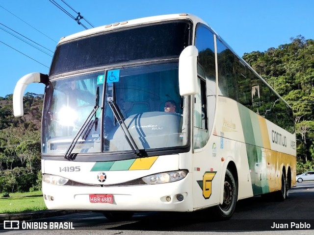 Empresa Gontijo de Transportes 14195 na cidade de Juiz de Fora, Minas Gerais, Brasil, por Juan Pablo. Número da foto: #11603095.