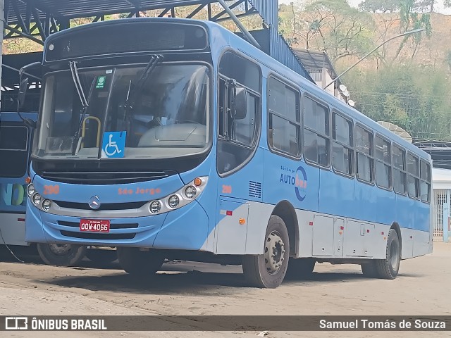 São Jorge Auto Bus 290 na cidade de Ponte Nova, Minas Gerais, Brasil, por Samuel Tomás de Souza. ID da foto: 11602258.