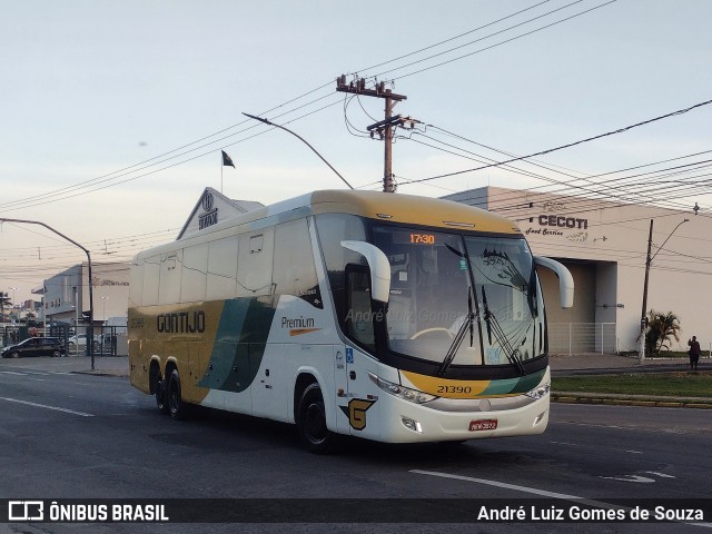 Empresa Gontijo de Transportes 21390 na cidade de Juiz de Fora, Minas Gerais, Brasil, por André Luiz Gomes de Souza. ID da foto: 11606870.