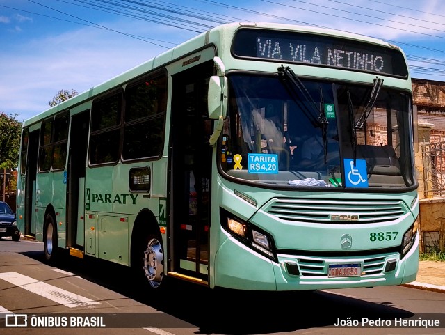 Viação Paraty 8857 na cidade de Jaú, São Paulo, Brasil, por João Pedro Henrique. Número da foto: #11605334.