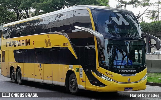 Viação Itapemirim 40136 na cidade de Belo Horizonte, Minas Gerais, Brasil, por Hariel Bernades. Número da foto: #11605940.