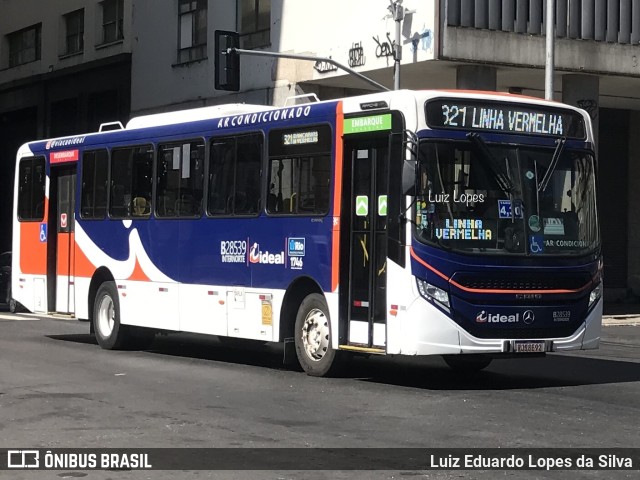 Viação Ideal B28539 na cidade de Rio de Janeiro, Rio de Janeiro, Brasil, por Luiz Eduardo Lopes da Silva. ID da foto: 11605301.