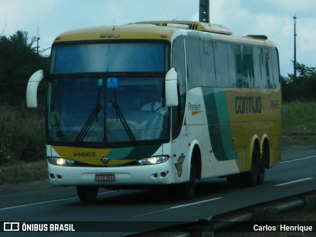 Empresa Gontijo de Transportes 14665 na cidade de Amélia Rodrigues, Bahia, Brasil, por Carlos  Henrique. ID da foto: 11606418.