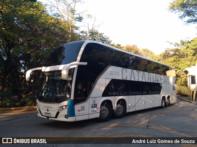 Auto Viação Catarinense 321312 na cidade de São Paulo, São Paulo, Brasil, por André Luiz Gomes de Souza. ID da foto: 11606612.