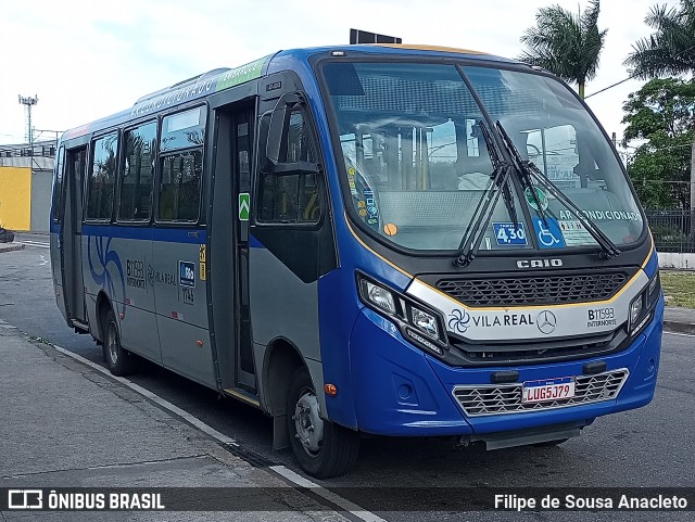 Viação Vila Real B11593 na cidade de Rio de Janeiro, Rio de Janeiro, Brasil, por Filipe de Sousa Anacleto. ID da foto: 11607333.