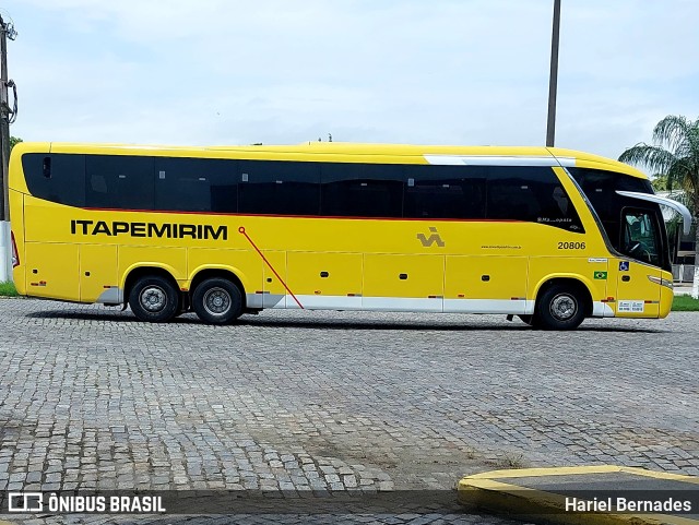 Viação Itapemirim 20806 na cidade de Campos dos Goytacazes, Rio de Janeiro, Brasil, por Hariel Bernades. ID da foto: 11608780.