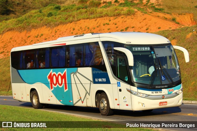 Auto Viação 1001 RJ 108.725 na cidade de Aparecida, São Paulo, Brasil, por Paulo Henrique Pereira Borges. Número da foto: #11608097.