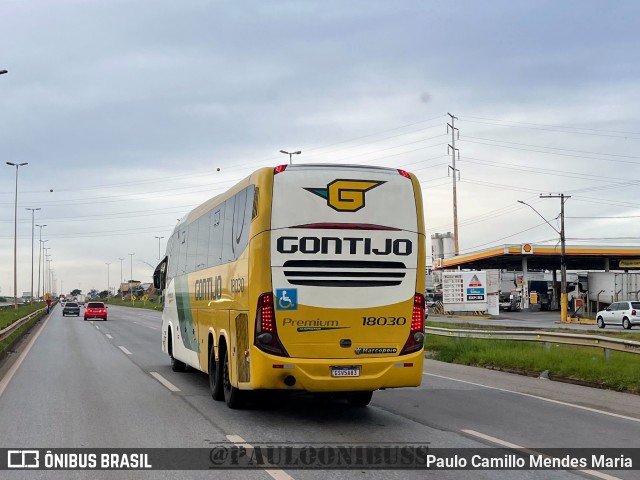 Empresa Gontijo de Transportes 18030 na cidade de Contagem, Minas Gerais, Brasil, por Paulo Camillo Mendes Maria. Número da foto: #11607425.