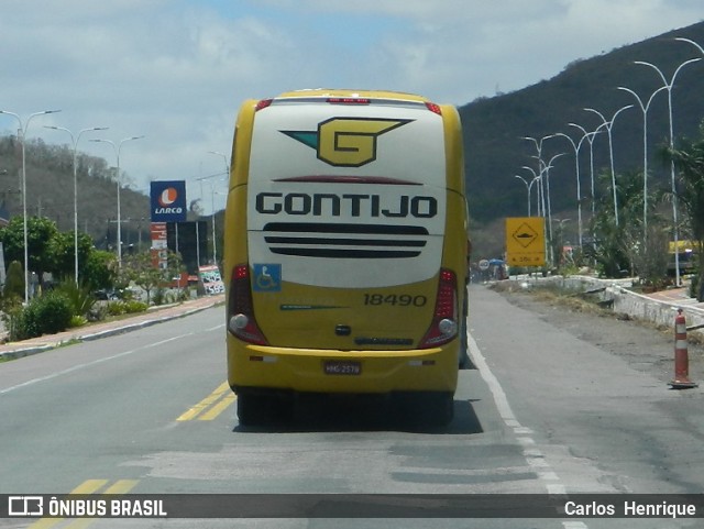 Empresa Gontijo de Transportes 18490 na cidade de Milagres, Bahia, Brasil, por Carlos  Henrique. Número da foto: #11609037.