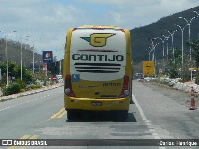 Empresa Gontijo de Transportes 18490 na cidade de Milagres, Bahia, Brasil, por Carlos  Henrique. ID da foto: 11609037.