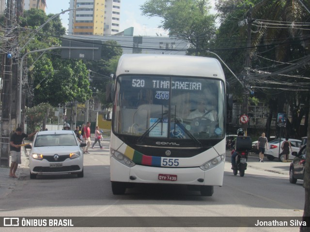 Transcol - Transportes Coletivos Ltda. 555 na cidade de Recife, Pernambuco, Brasil, por Jonathan Silva. ID da foto: 11608357.